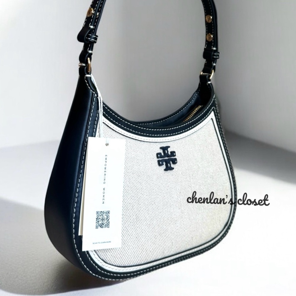 NWT Tory Burch Emerson Canvas Handbag - Picture 4 of 11